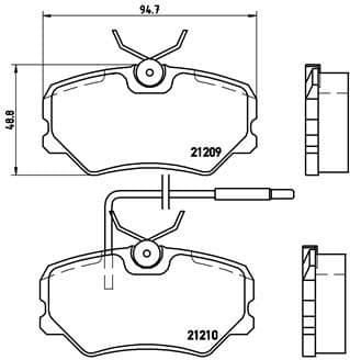 Brake Pad Set, disc brake PRIME LINE P61035