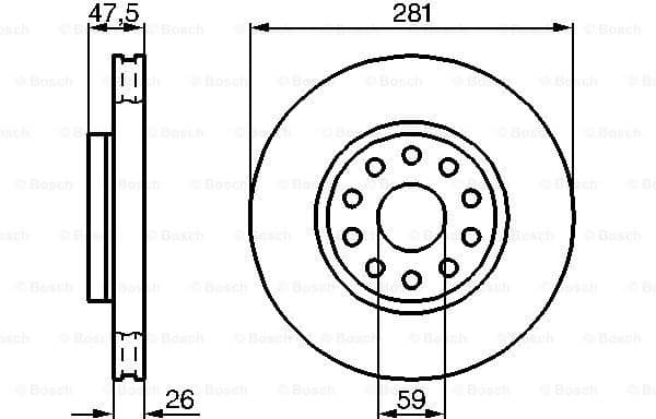 Brake Disc 0986478460