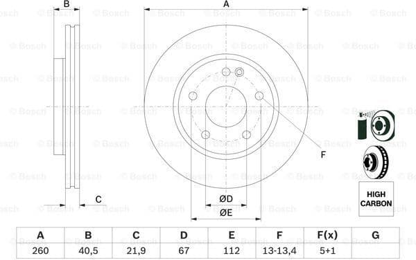 Brake Disc 0986478875 - image 5