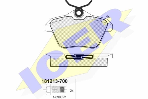 Brake pads rear 181213700 - image 2