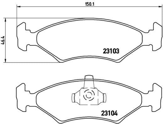 Brake Pad Set, disc brake PRIME LINE P24043