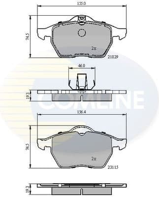 Brake pads front CBP0749