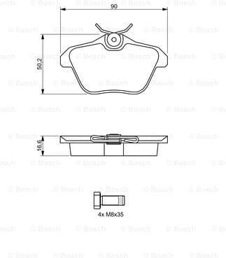 Brake Pad Set, disc brake 0986494020 - image 7