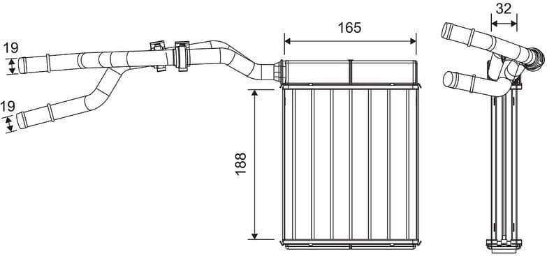 Heat Exchanger, interior heating 811670