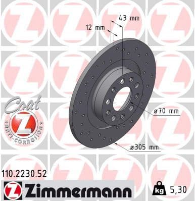 Brake Disc SPORT BRAKE DISC Z 110.2230.52