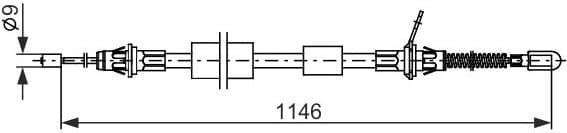 Cable Pull, parking brake 1 987 482 695 - image 2