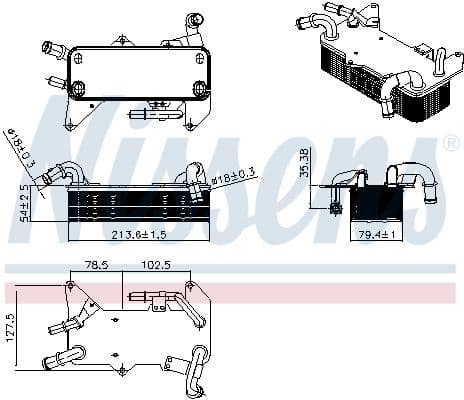 Oil Cooler, automatic transmission 91579 - image 4
