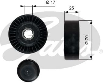 Deflection/Guide Pulley, V-ribbed belt DriveAlign™ T36249