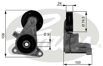 Belt Tensioner, V-ribbed belt DriveAlign™ T38437