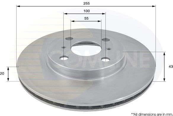 Brake disc, 1pcs FRONT ADC0194V - image 2