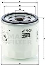 Oil Filter W7008