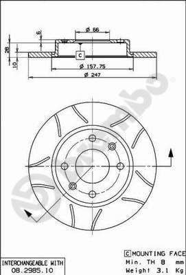 Brake Disc XTRA LINE - Max 08.2985.75