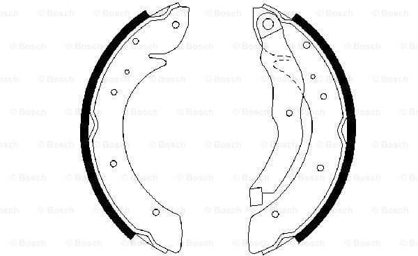 Brake Shoe Set 0986487327 - image 2
