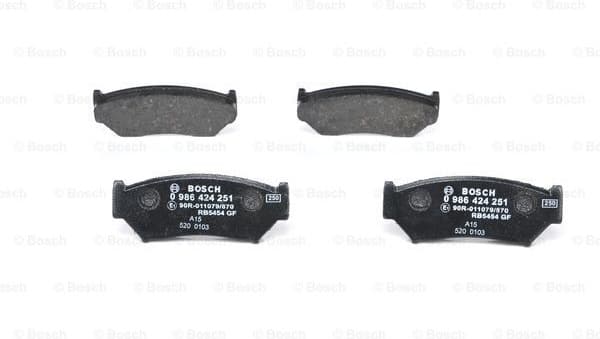 Brake Pad Set, disc brake 0986424251 - image 3