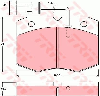 Brake Pad Set, disc brake GDB1356