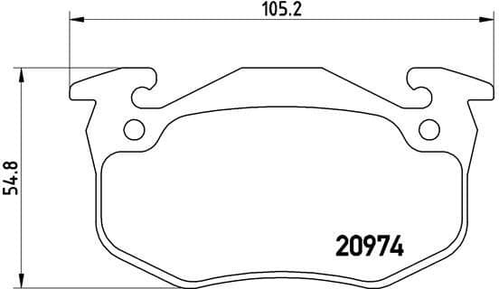 Brake Pad Set, disc brake PRIME LINE P61032