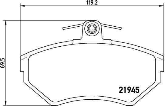 Brake Pad Set, disc brake PRIME LINE P85032
