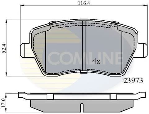 Brake pads front CBP0984