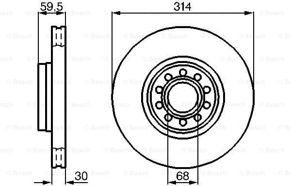 Brake Disc 0986478617