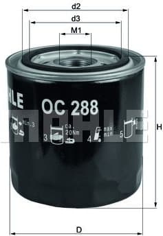 Filter oil OC288 - image 2