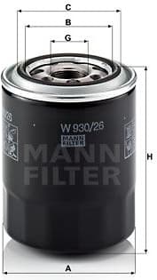 Oil Filter W930/26