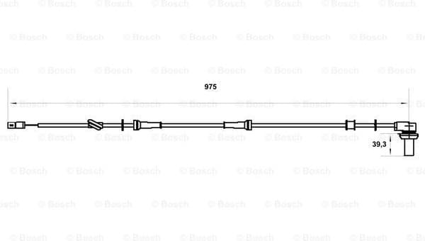 Sensor, wheel speed 0986594005 - image 5