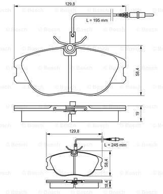 Brake Pad Set, disc brake 0986424033 - image 7
