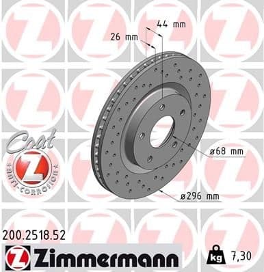 Brake Disc SPORT BRAKE DISC Z 200.2518.52