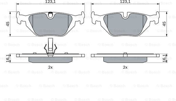 Brake Pad Set, disc brake 0986424484 - image 7