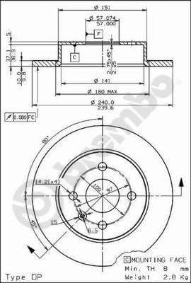 Brake Disc XTRA LINE - Max 08.7626.75
