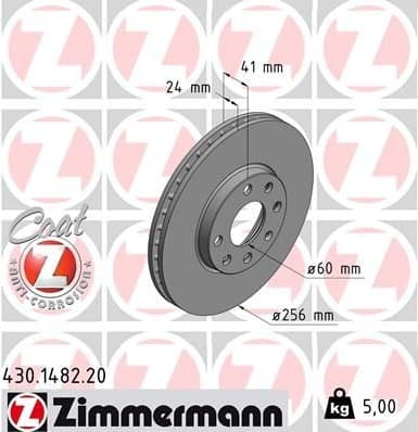 Brake Disc COAT Z 430.1482.20