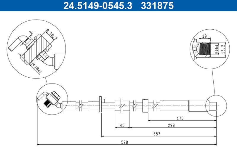 Brake Hose 24.5149-0545.3