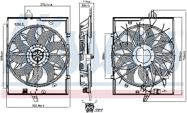 Fan, engine cooling 85735