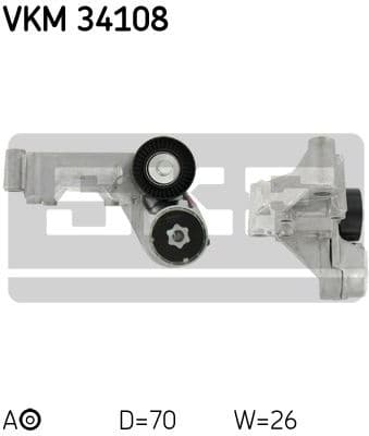 Tensioner belt VKM34108 - image 2