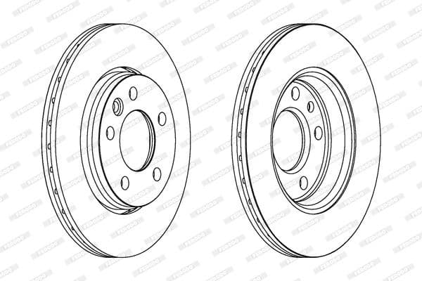 Brake discs kit rear, (2pcs), Top Quality DDF1286C - image 3