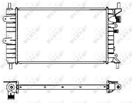 Radiator, engine cooling EASY FIT 504437