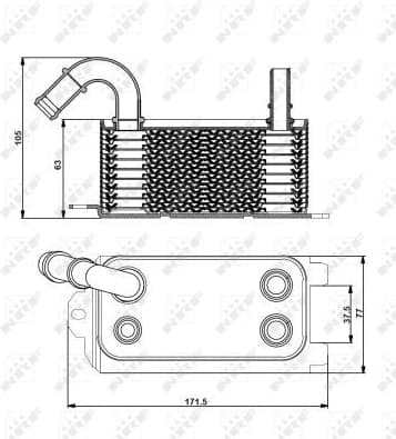 Oil Cooler, automatic transmission 31192