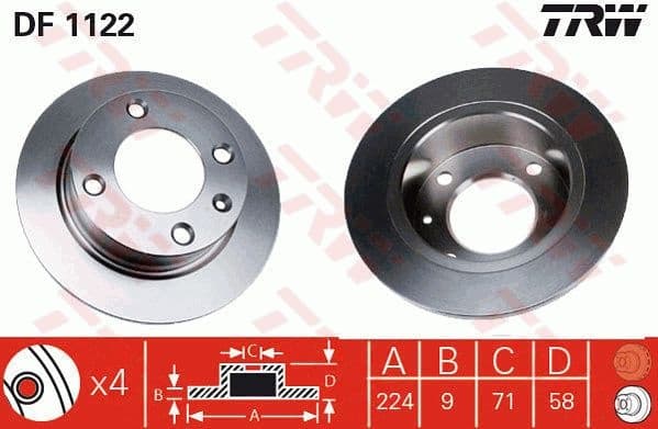 Brake Disc DF1122