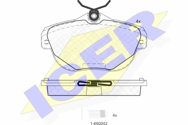 Brake pads rear 181768 - image 2