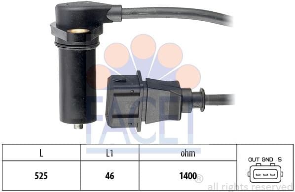 Sensor crankshaft position 9.0219 - image 2