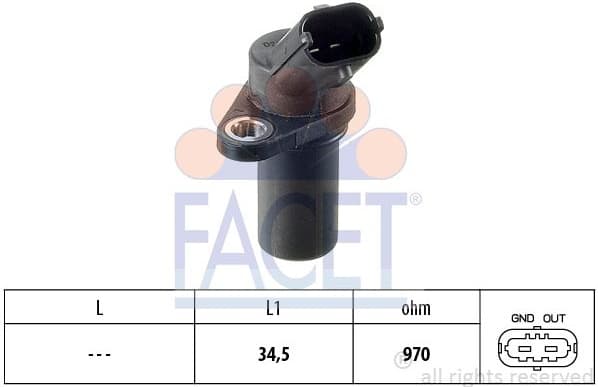 Sensor, crankshaft pulse Made in Italy - OE Equivalent 9.0235 - image 2
