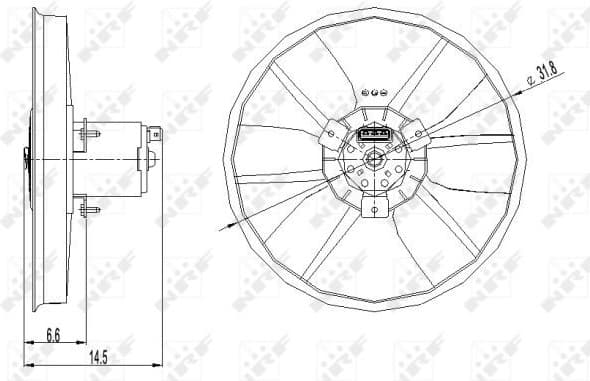 Fan, engine cooling 47402