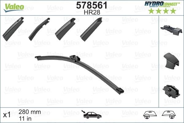Wiper Blade HYDROCONNECT REAR 578561