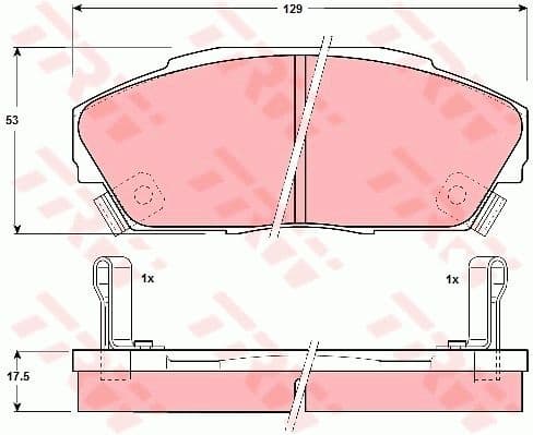 Brake Pad Set, disc brake GDB3034