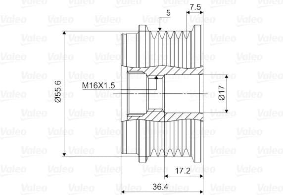 Alternator Freewheel Clutch VALEO NEW SPARE PART 588099 - image 2