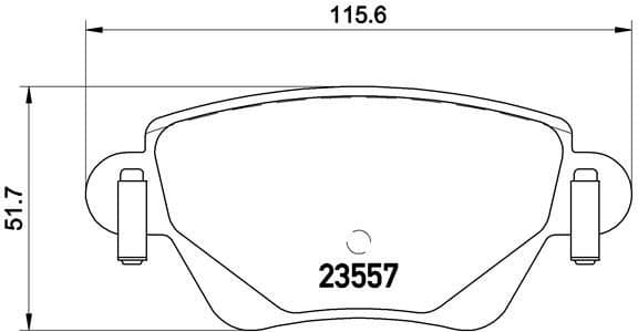 Brake Pad Set, disc brake PRIME LINE P24059