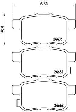 Brake Pad Set, disc brake PRIME LINE P28072