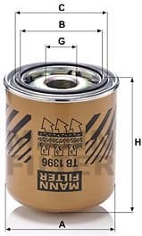 Air Dryer Cartridge, compressed-air system TB1396X