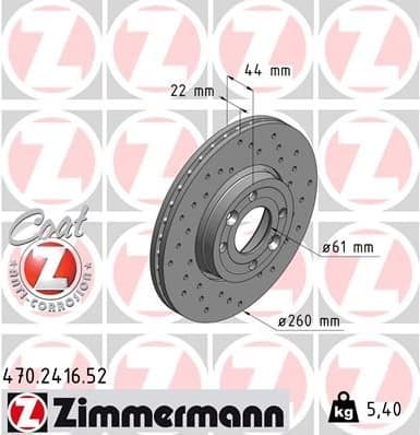 Brake Disc SPORT BRAKE DISC Z 470.2416.52