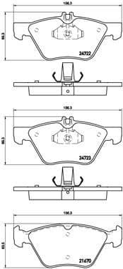 Brake Pad Set, disc brake PRIME LINE P50075